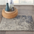 Nourison Passion 2' x 3' Charcoal Ivory Fabric Modern Area Rug (2' x 3')