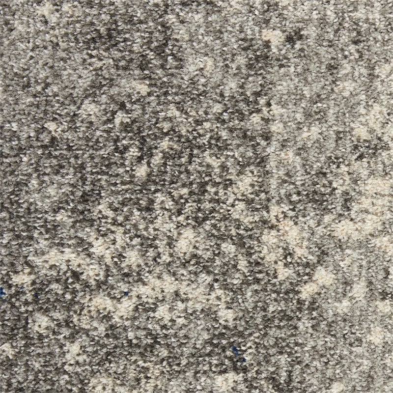 Nourison Passion 2' x 3' Charcoal Ivory Fabric Modern Area Rug (2' x 3')