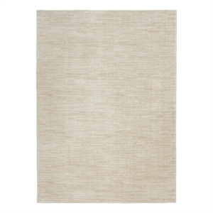 Nourison Essentials 4' x 6' Ivory Beige Fabric Outdoor Area Rug (4' x 6')
