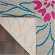 Nourison Passion 2' x 3' Pink and Gray Fabric Contemporary Area Rug (2' x 3')