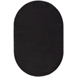 Nourison Essentials 6' x 9' Oval Black Fabric Outdoor Area Rug (9' Oval)