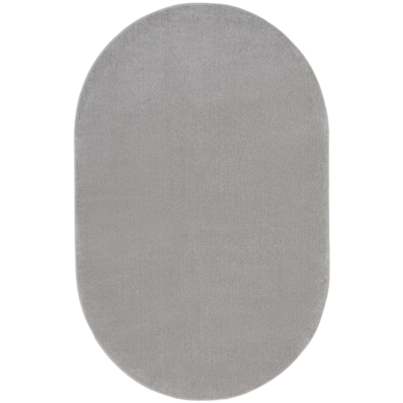 Nourison Essentials 6' x 9' Oval Silver Gray Fabric Outdoor Area Rug (9' Oval)