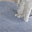 Nourison Essentials 6' x Round Blue Gray Fabric Outdoor Area Rug (6' Round)