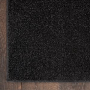 Nourison Essentials 8' x 11' Black Fabric Outdoor Area Rug (8' x 11')