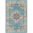 Nourison Passion 2' x 3' Light Blue Fabric Bohemian Area Rug (2' x 3')
