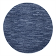 Nourison Essentials 4' x Round Navy Blue Fabric Outdoor Area Rug (4' Round)