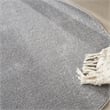 Nourison Essentials 4' x Round Silver Gray Fabric Outdoor Area Rug (4' Round)