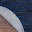 Nourison Essentials 8' x Round Midnight Blue Fabric Outdoor Area Rug (8' Round)