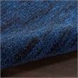 Nourison Essentials 8' x Round Midnight Blue Fabric Outdoor Area Rug (8' Round)