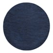 Nourison Essentials 8' x Round Midnight Blue Fabric Outdoor Area Rug (8' Round)