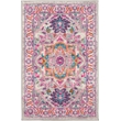 Nourison Passion 2' x 3' Gray and Pink Fabric Bohemian Area Rug (2' x 3')