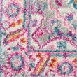 Nourison Passion 2' x 3' Gray and Pink Fabric Bohemian Area Rug (2' x 3')