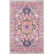 Nourison Passion 2' x 3' Gray and Pink Fabric Bohemian Area Rug (2' x 3')