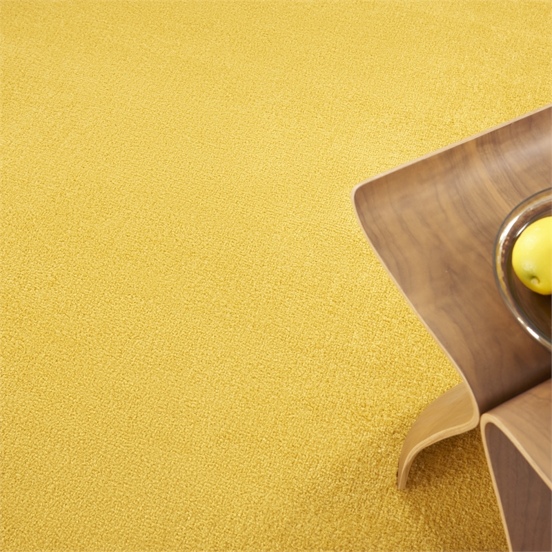 Nourison Essentials 6' x Round Yellow Fabric Outdoor Area Rug (6' Round)