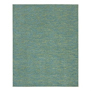 Nourison Essentials 7' x 10' Blue Green Outdoor Indoor/Outdoor Rug Polypropylene