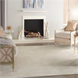 Nourison Essentials 7' x 10' Ivory Beige Fabric Indoor/Outdoor Rug