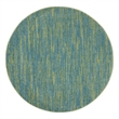 Nourison Essentials 4' x Round Blue Green Fabric Outdoor Area Rug (4' Round)