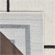 Nourison Essentials 6' x 9' Ivory Black Fabric Contemporary Area Rug (6' x 9')