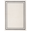Nourison Essentials 6' x 9' Ivory Black Fabric Contemporary Area Rug (6' x 9')