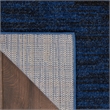 Nourison Essentials 6' x 9' Midnight Blue Fabric Outdoor Area Rug (6' x 9')