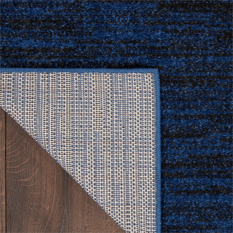 Nourison Essentials 6' x 9' Midnight Blue Fabric Outdoor Area Rug (6' x 9')
