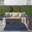 Nourison Essentials 6' x 9' Midnight Blue Fabric Outdoor Area Rug (6' x 9')