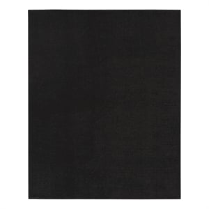 Nourison Essentials 8' x 10' Black Fabric Outdoor Area Rug (8' x 10')
