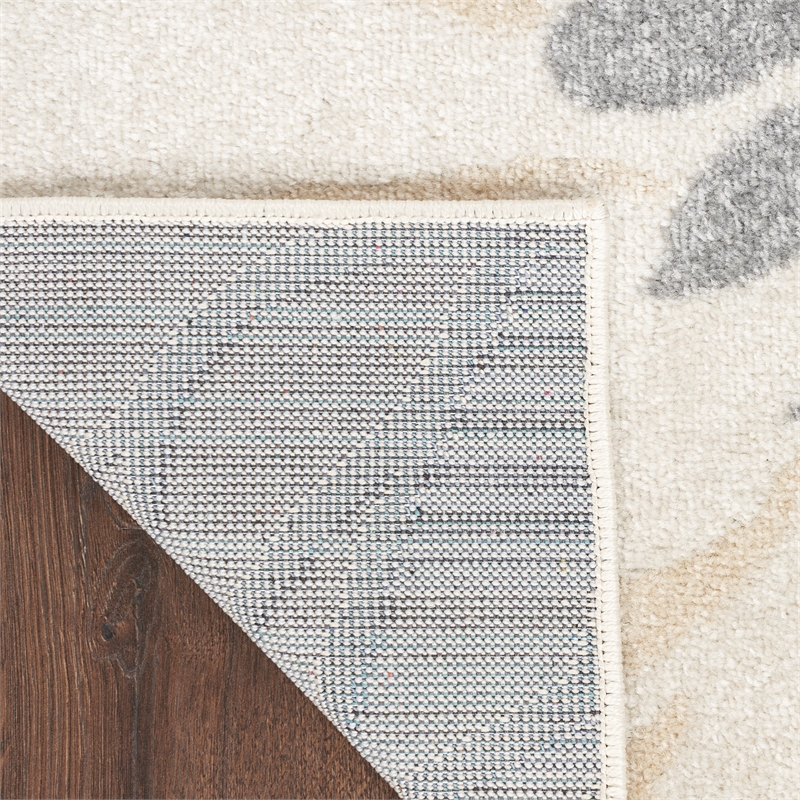 Nourison Passion 2' x 3' Ivory Gray Blue Fabric Contemporary Area Rug (2' x 3')