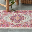 Nourison Passion 2' x 3' Pink and White Fabric Bohemian Area Rug (2' x 3')