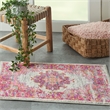 Nourison Passion 2' x 3' Pink and White Fabric Bohemian Area Rug (2' x 3')