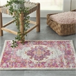 Nourison Passion 2' x 3' Pink and White Fabric Bohemian Area Rug (2' x 3')