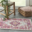 Nourison Passion 2' x 3' Pink and White Fabric Bohemian Area Rug (2' x 3')