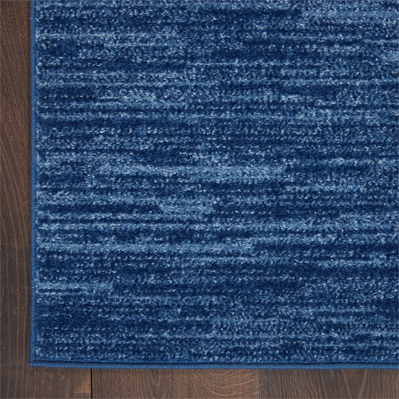 Nourison Essentials 5' x 7' Navy Blue Fabric Outdoor Area Rug (5' x 7')