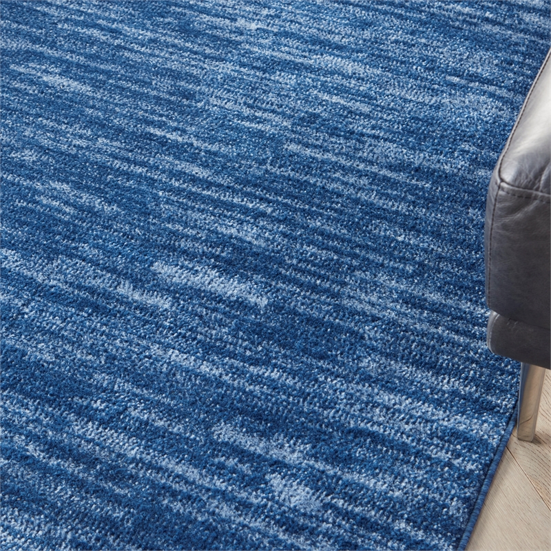Nourison Essentials 5' x 7' Navy Blue Fabric Outdoor Area Rug (5' x 7')