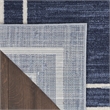 Nourison Essentials 5' x 7' Navy/Ivory Contemporary Rug Polypropylene