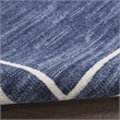 Nourison Essentials 5' x 7' Navy/Ivory Contemporary Rug Polypropylene