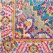 Nourison Passion 6' Runner Teal Multicolor Fabric Bohemian Area Rug (6' Runner)