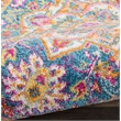 Nourison Passion 6' Runner Teal Multicolor Fabric Bohemian Area Rug (6' Runner)