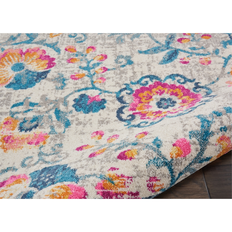 nourison passion 3'9&quot x 5'9&quot ivory bohemian indoor rug