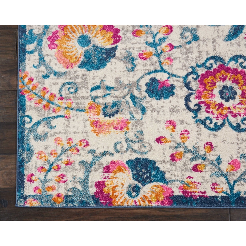 nourison passion 3'9&quot x 5'9&quot ivory bohemian indoor rug
