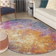 Nourison Passion 5' x 8' Oval Multicolor Fabric Modern Area Rug (8' Oval)