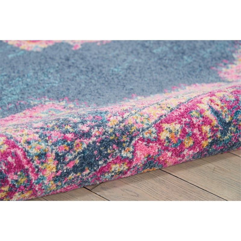 Nourison Passion 5' x 7' Blue Fabric Bohemian Area Rug (5' x 7')
