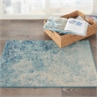 Nourison Passion 2' x 3' Navy Light Blue Fabric Modern Area Rug (2' x 3')