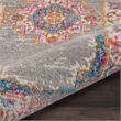 Nourison Passion 10' Runner Gray Fabric Bohemian Area Rug (10' Runner)