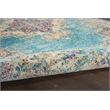 Nourison Passion 8' Runner Ivory Light Blue Fabric Bohemian Area Rug (8' Runner)