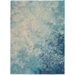Nourison Passion 4' x 6' Navy Light Blue Fabric Modern Area Rug (4' x 6')