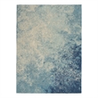 Nourison Passion 4' x 6' Navy Light Blue Fabric Modern Area Rug (4' x 6')