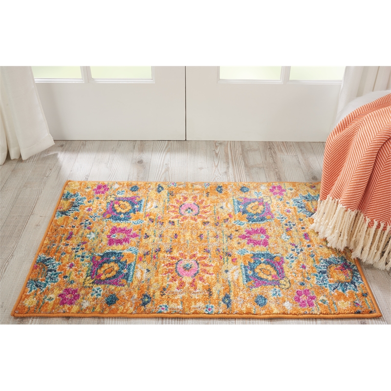 Nourison Passion 2' x 3' Orange Fabric Bohemian Area Rug (2' x 3')