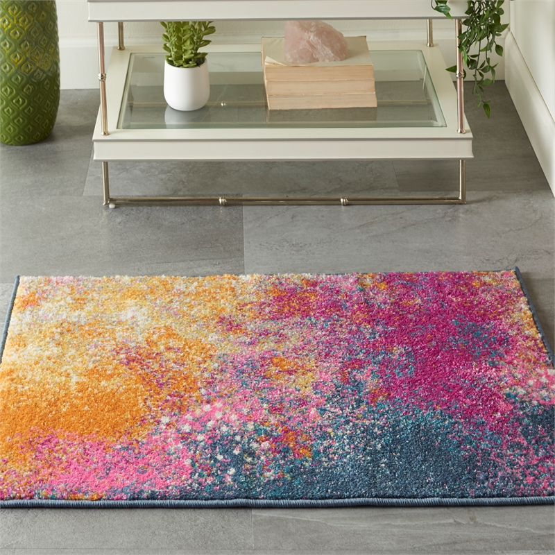 Nourison Passion 2' x 3' Multicolor Fabric Modern Area Rug (2' x 3')