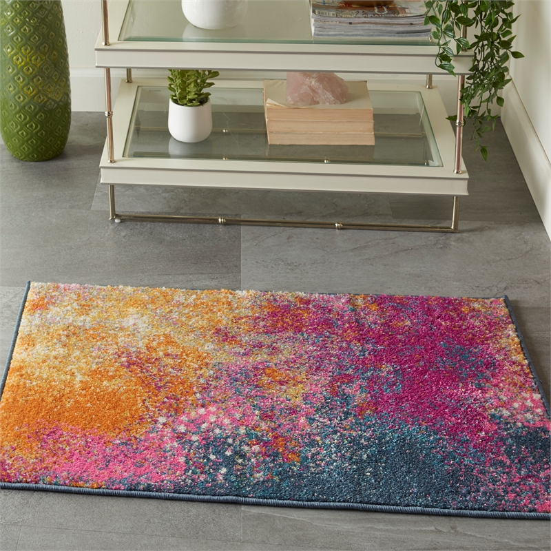Nourison Passion 2' x 3' Multicolor Fabric Modern Area Rug (2' x 3')